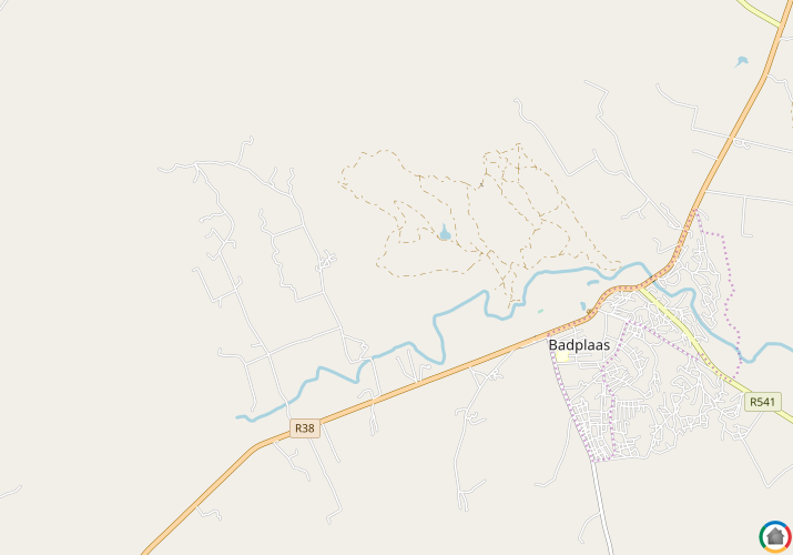 Map location of Badplaas
